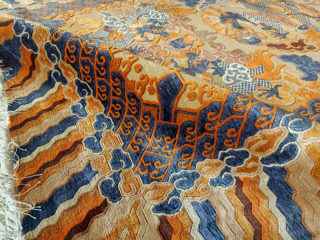 From China with Love - our new collection of Silk rugs with Chinese design