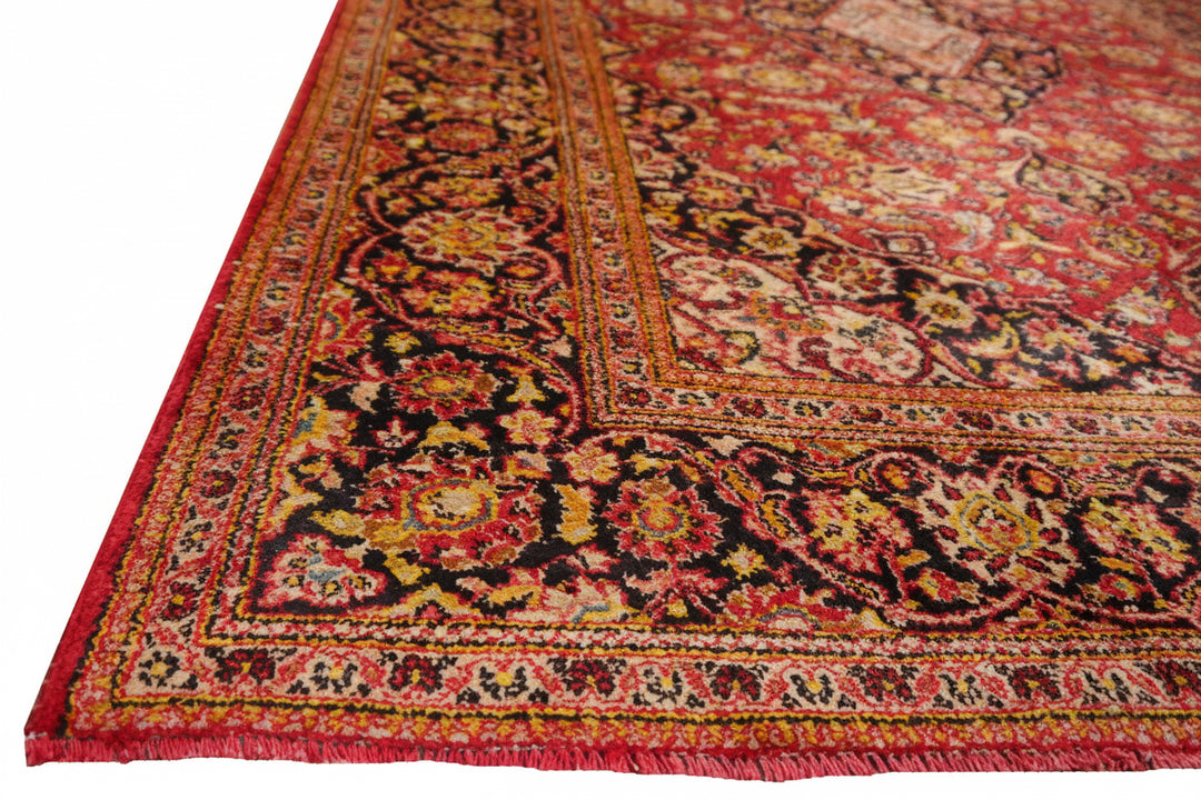 Kashan Silk Rug 5 × 7 ft (210 × 138 cm) Red | 14504