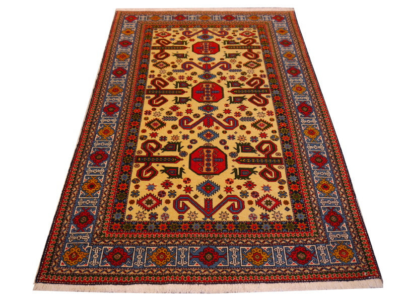Perpedil rug yellow field detail – 09822