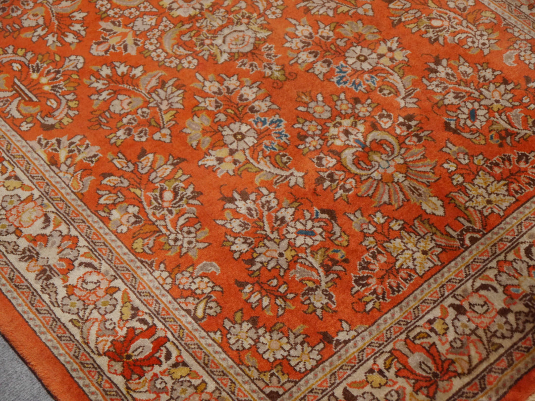 Ghiasabad Sarouk Sherkat Farsh rug 106 x 162 cm, orange and red, 11201 – view 3