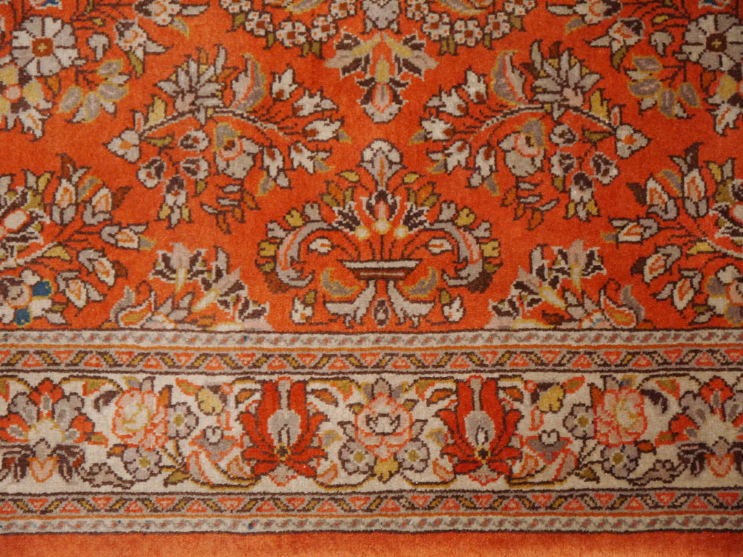 Ghiasabad Sarouk Sherkat Farsh rug 106 x 162 cm, orange and red, 11201 – view 5
