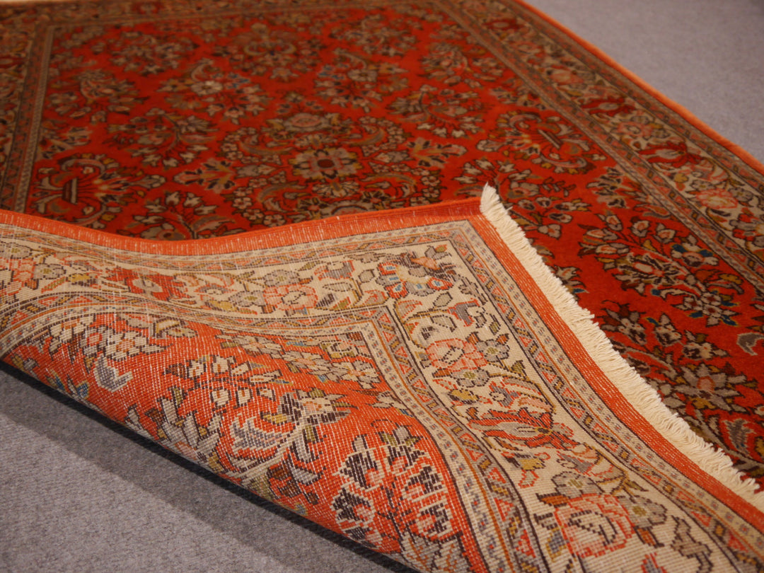 Ghiasabad Sarouk Sherkat Farsh rug 106 x 162 cm, orange and red, 11201 – view 2