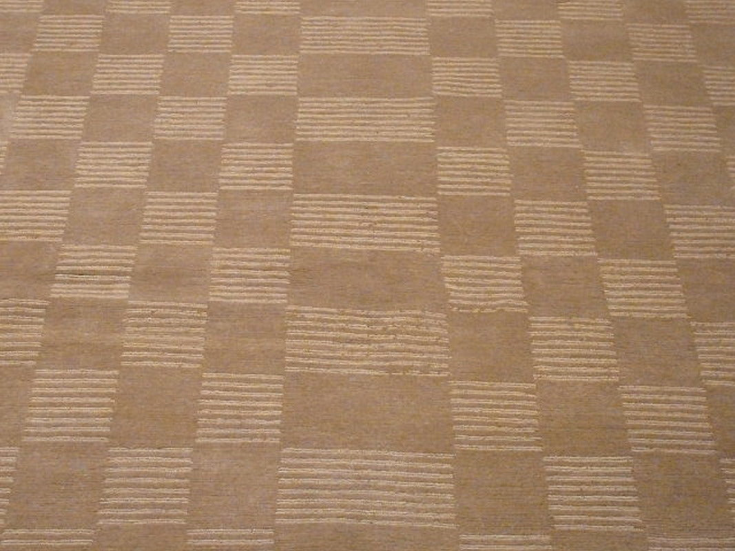Nepal cut-loop rug 156 x 259 cm, tan checkerboard, 11541 – view 8