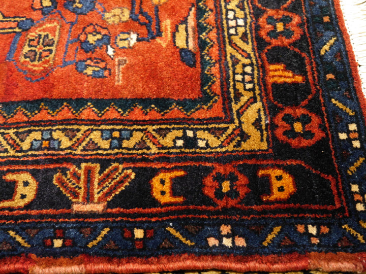 Vintage Malayer Persian rug 158 x 266 cm, red floral, 12208 – view 3