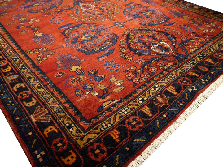 Vintage Malayer Persian rug 158 x 266 cm, red floral, 12208 – view 4
