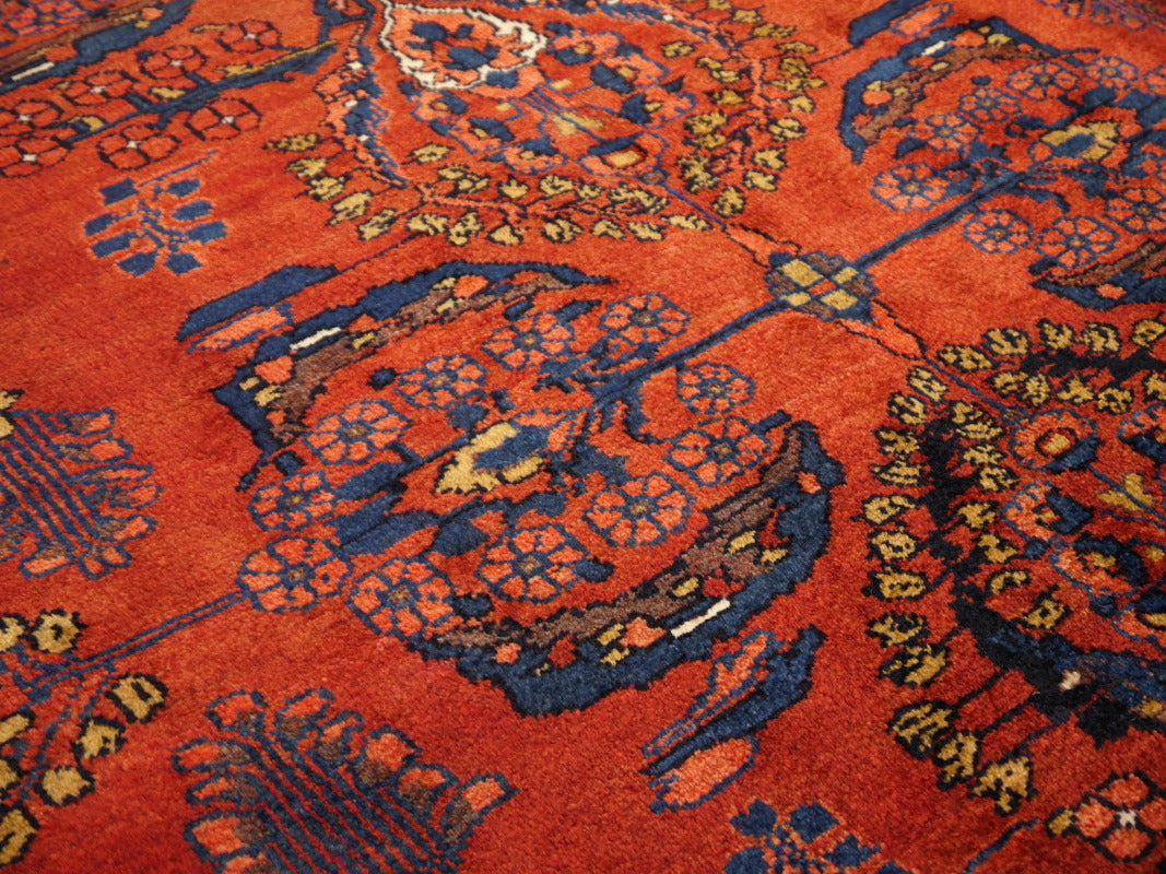 Vintage Malayer Persian rug 158 x 266 cm, red floral, 12208 – view 5