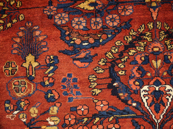 Vintage Malayer Persian rug 158 x 266 cm, red floral, 12208 – view 6
