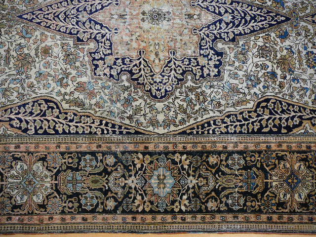 Mohtasham Kashan antique fine rug 1875-1900