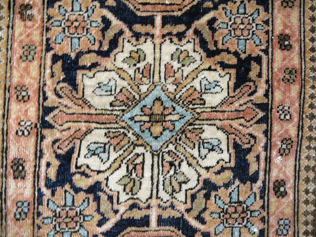Mohtasham Kashan antique fine rug 1875-1900