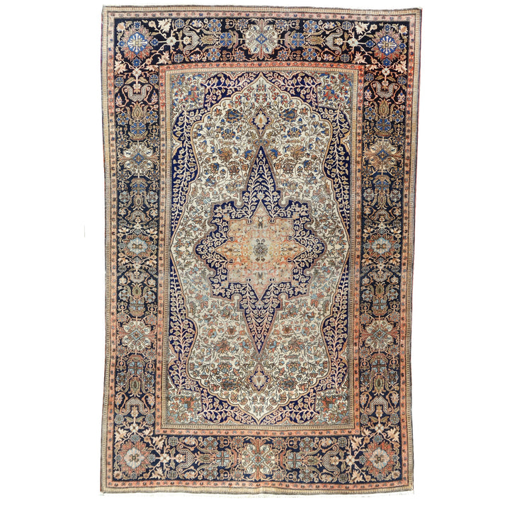 Mohtasham Kashan antique fine rug 1875-1900