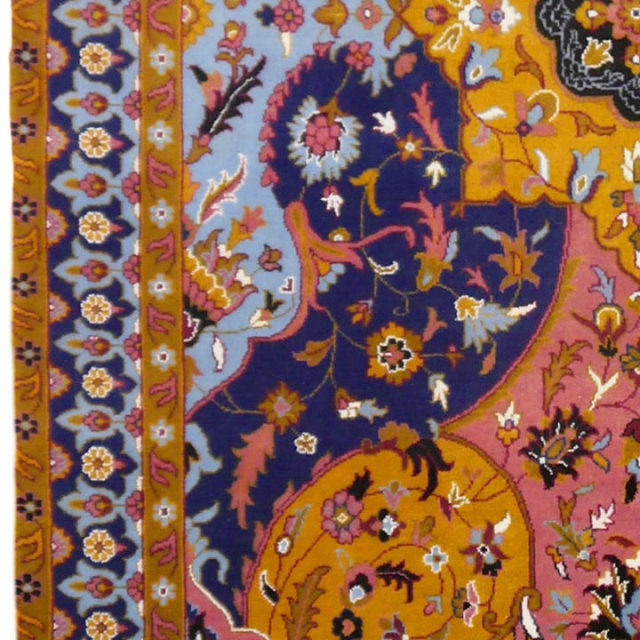 Rug with Petag Tabriz Design 6 x 4 ft hand-knotted
