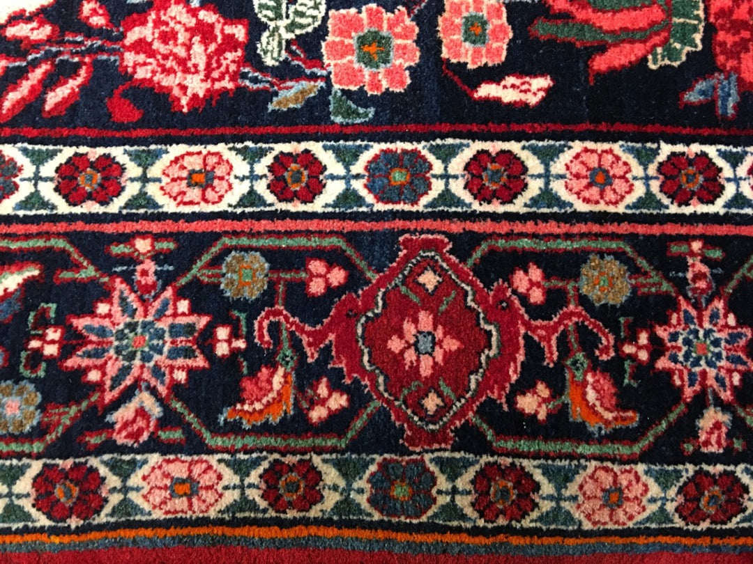 Rosenbidjar Teppich Rosenmotiv Detail – 14764