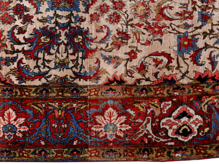 Antique Isfahan Persian rug 14828 — detail 4