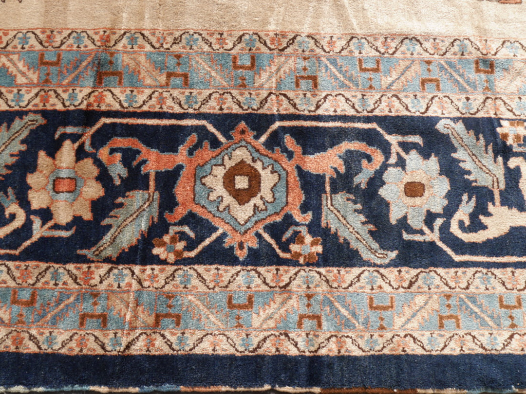 Rug 20 x 16 ft Azeri Heriz vintage hand knotted Djoharian Collection Persian style oversized palace carpet.