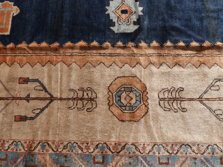 Rug 20 x 16 ft Azeri Heriz vintage hand knotted Djoharian Collection Persian style oversized palace carpet.