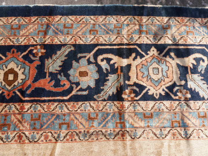 Rug 20 x 16 ft Azeri Heriz vintage hand knotted Djoharian Collection Persian style oversized palace carpet.