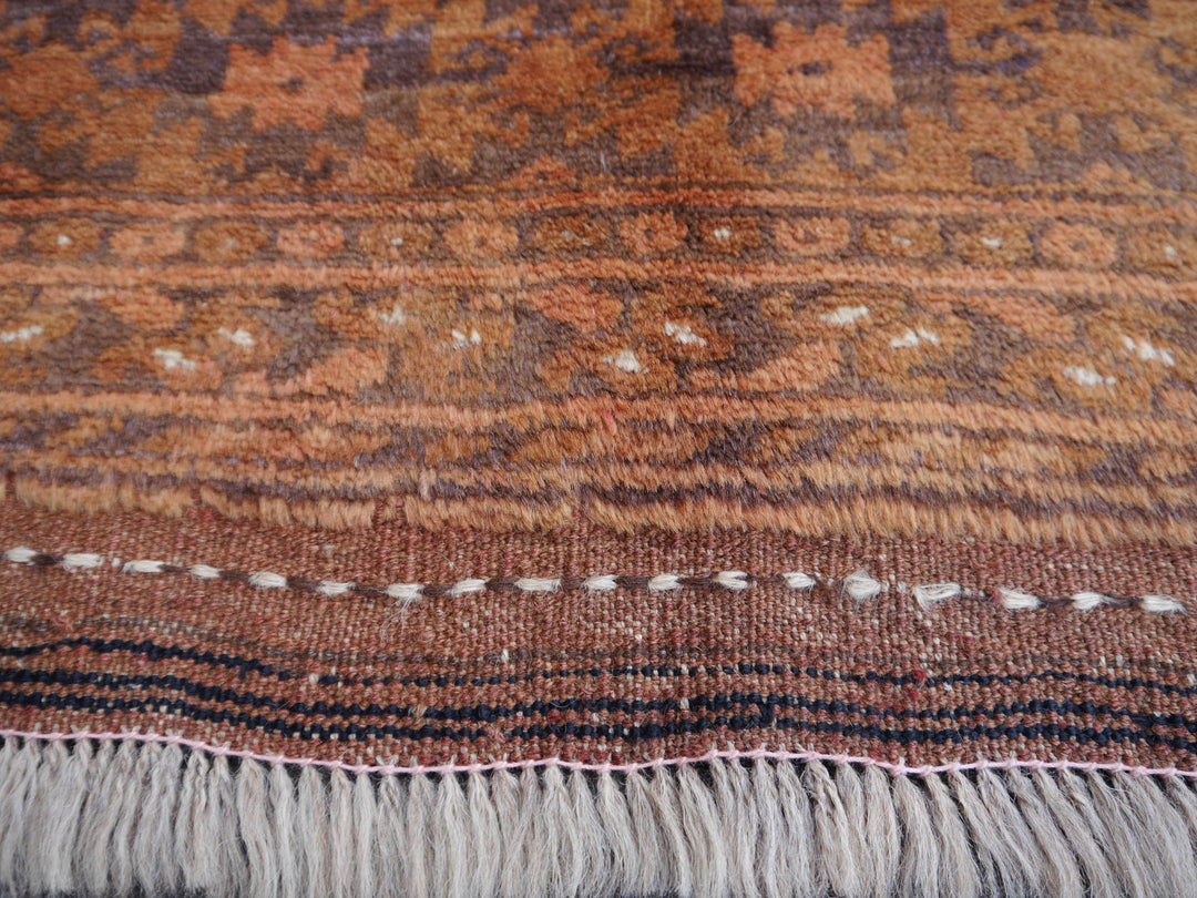 Ersari Turkmen Mid-Century Rug 13 × 10 ft (405 × 290 cm) Cinnamon Ivory | 15100