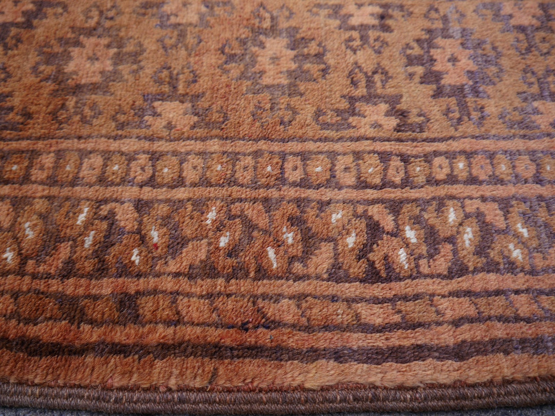 Ersari Turkmen Mid-Century Rug 13 × 10 ft (405 × 290 cm) Cinnamon Ivory | 15100