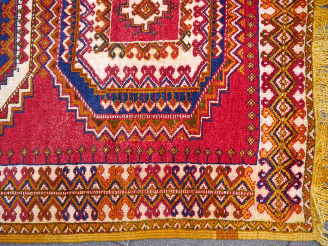 Marokko Vintage Berber – Eckansicht Fransenabschluss