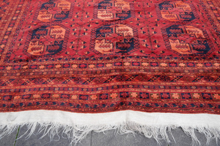 Ersari rug vintage 11.2 x 15.5 ft Turkoman 470 x 340 cm 15518