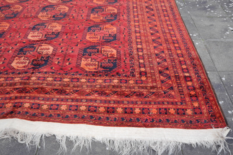 Ersari rug vintage 11.2 x 15.5 ft Turkoman 470 x 340 cm 15518
