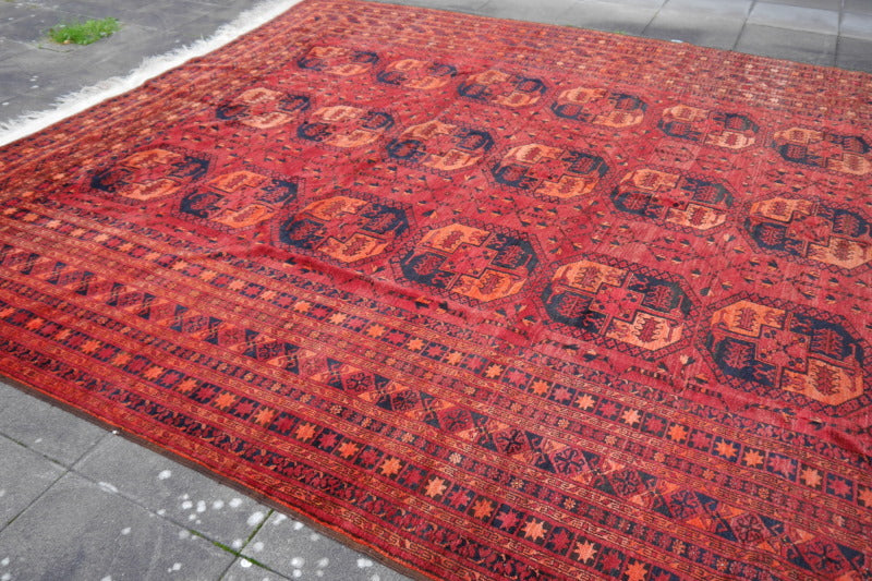Ersari rug vintage 11.2 x 15.5 ft Turkoman 470 x 340 cm 15518