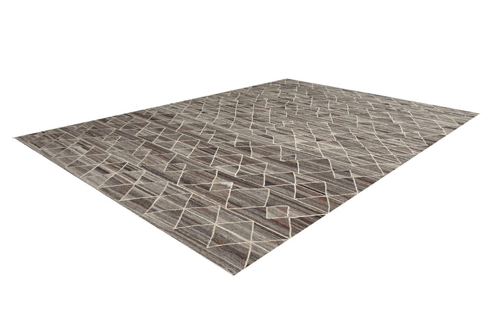 Djoharian Collection Kilim ROXANNE Palatial rug oversize large room size 17 x 12 ft gray brown beige Swedish Scandinavian Style