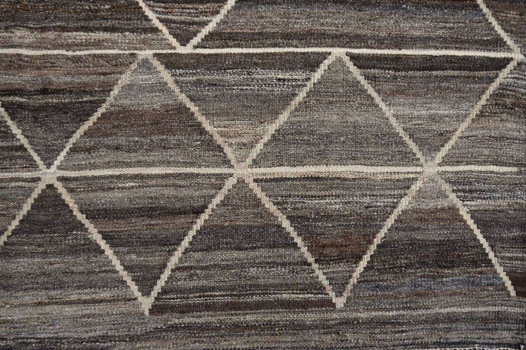 Djoharian Collection Kilim ROXANNE Palatial rug oversize large room size 17 x 12 ft gray brown beige Swedish Scandinavian Style