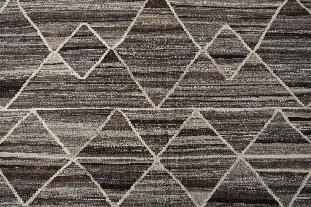 Djoharian Collection Kilim ROXANNE Palatial rug oversize large room size 17 x 12 ft gray brown beige Swedish Scandinavian Style