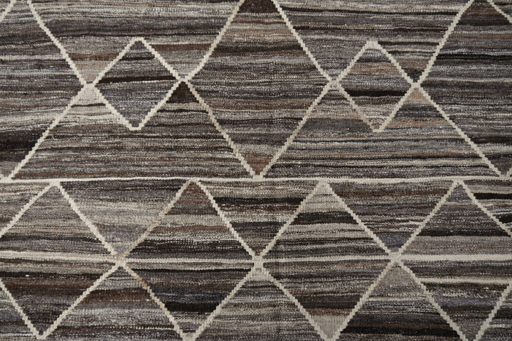 Djoharian Collection Kilim ROXANNE Palatial rug oversize large room size 17 x 12 ft gray brown beige Swedish Scandinavian Style