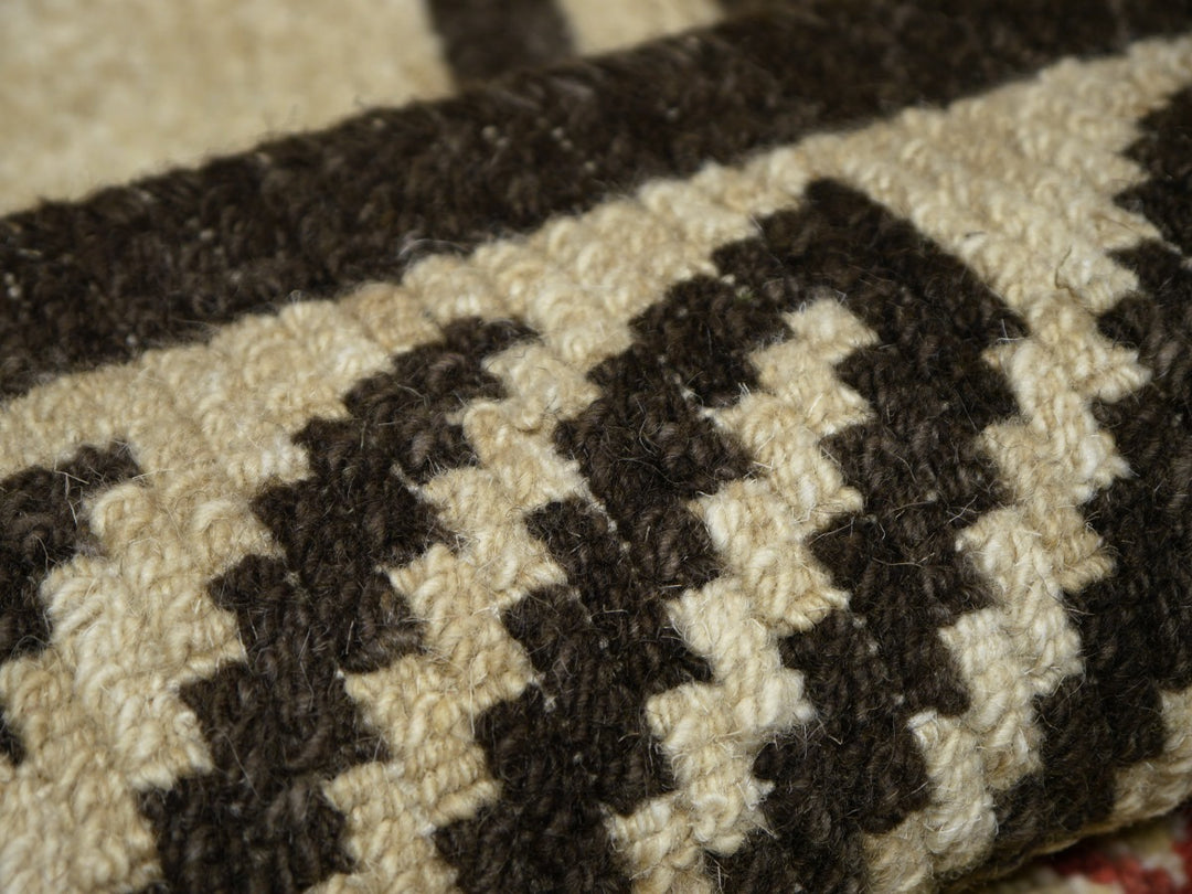 15696 Tibetan Tiger Rug 6 x 3 ft beige brown
