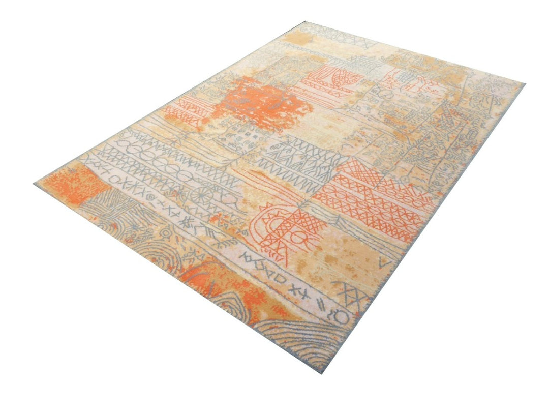 Designer Rug after Paul Klee Florentinische Villenviertel The painting from which the design of this rug originates was named "Florentinische Villenviertel" (translates Florentine Villas Quarter) and it was painted 1926 by Paul Klee (1879-1940) - in the high time of Art Deco. 