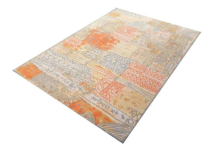 Designer Rug after Paul Klee Florentinische Villenviertel The painting from which the design of this rug originates was named "Florentinische Villenviertel" (translates Florentine Villas Quarter) and it was painted 1926 by Paul Klee (1879-1940) - in the high time of Art Deco. 