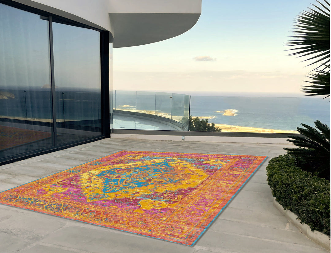 15975 Superior Luxury Rug Heriz, Contemporary Rug in Silk by Djoharian Design