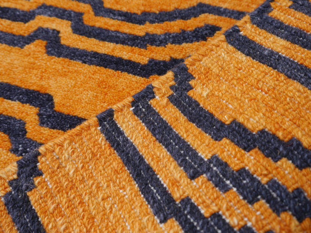 16076 Tibetan Tiger Rug 6 x 3 ft hand knotted - Djoharian Design
