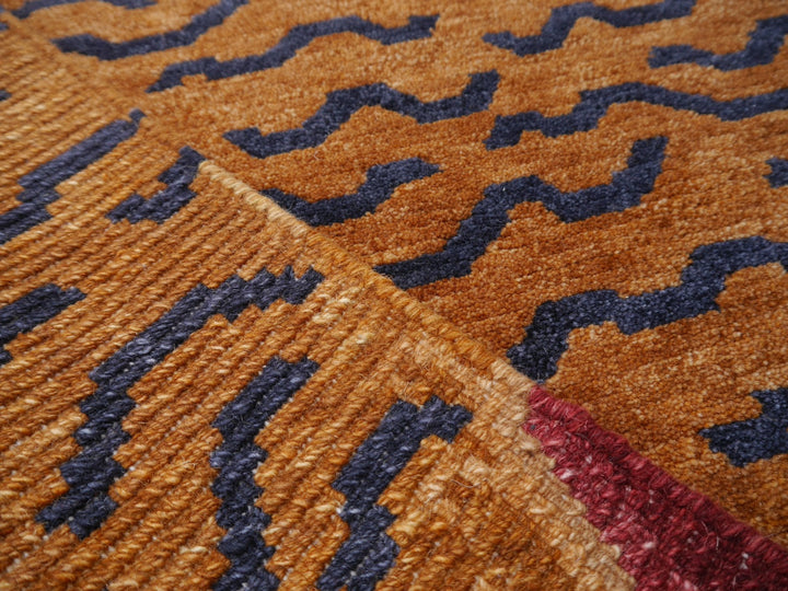 16085 Tibetan Tiger Rug 6 x 3 ft hand knotted - Djoharian Design