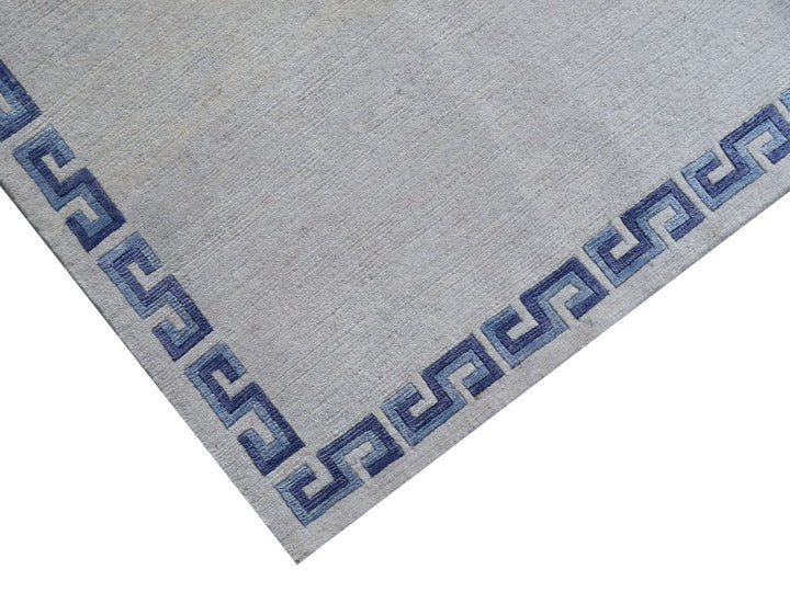Dragon Rug China Design hand-knotted beige blue