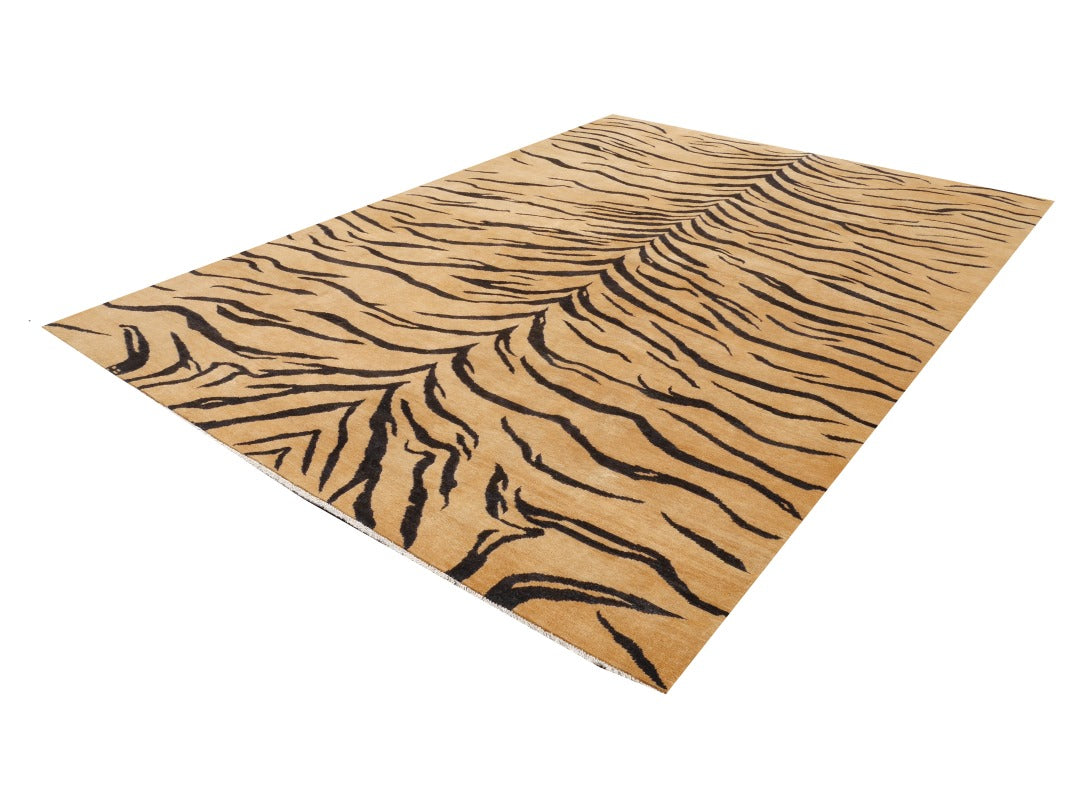 16230 Tiger Rug 11.3 x 8.1 ft hand-knotted