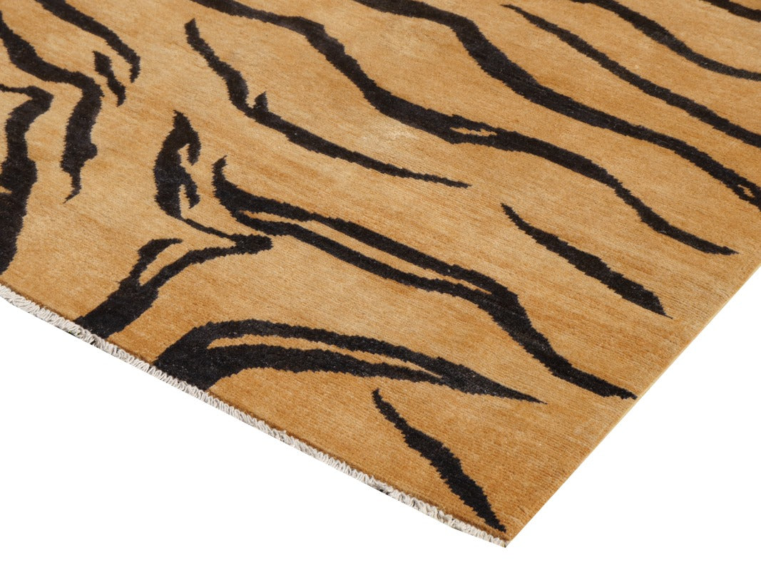 16230 Tiger Rug 11.3 x 8.1 ft hand-knotted