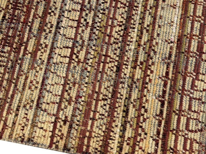 Moderner Designerteppich 235 × 300 cm Rostrot Gold Oliv | 16297