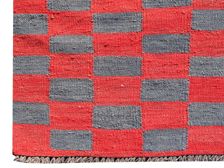 Mazandaran Roxane Kelim 400 × 300 cm Rood Grijs Platgeweven | 16429