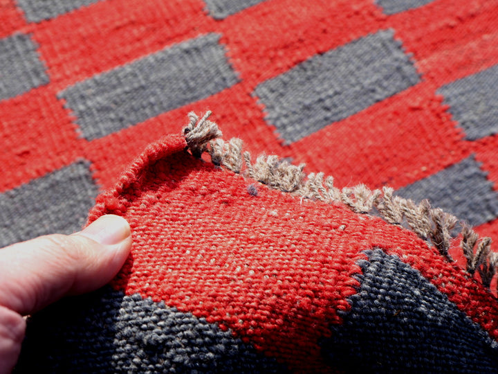 Mazandaran Roxane Kelim 400 × 300 cm Rood Grijs Platgeweven | 16429