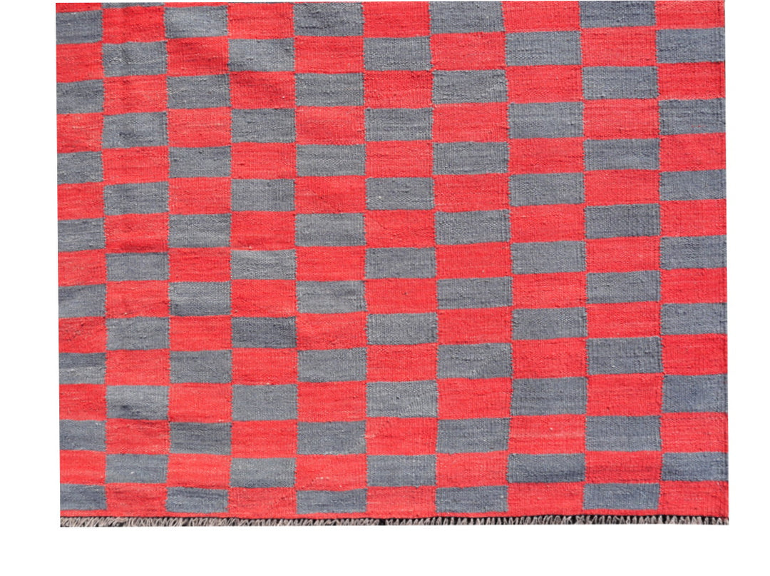 Mazandaran Roxane Kelim 400 × 300 cm Rood Grijs Platgeweven | 16429