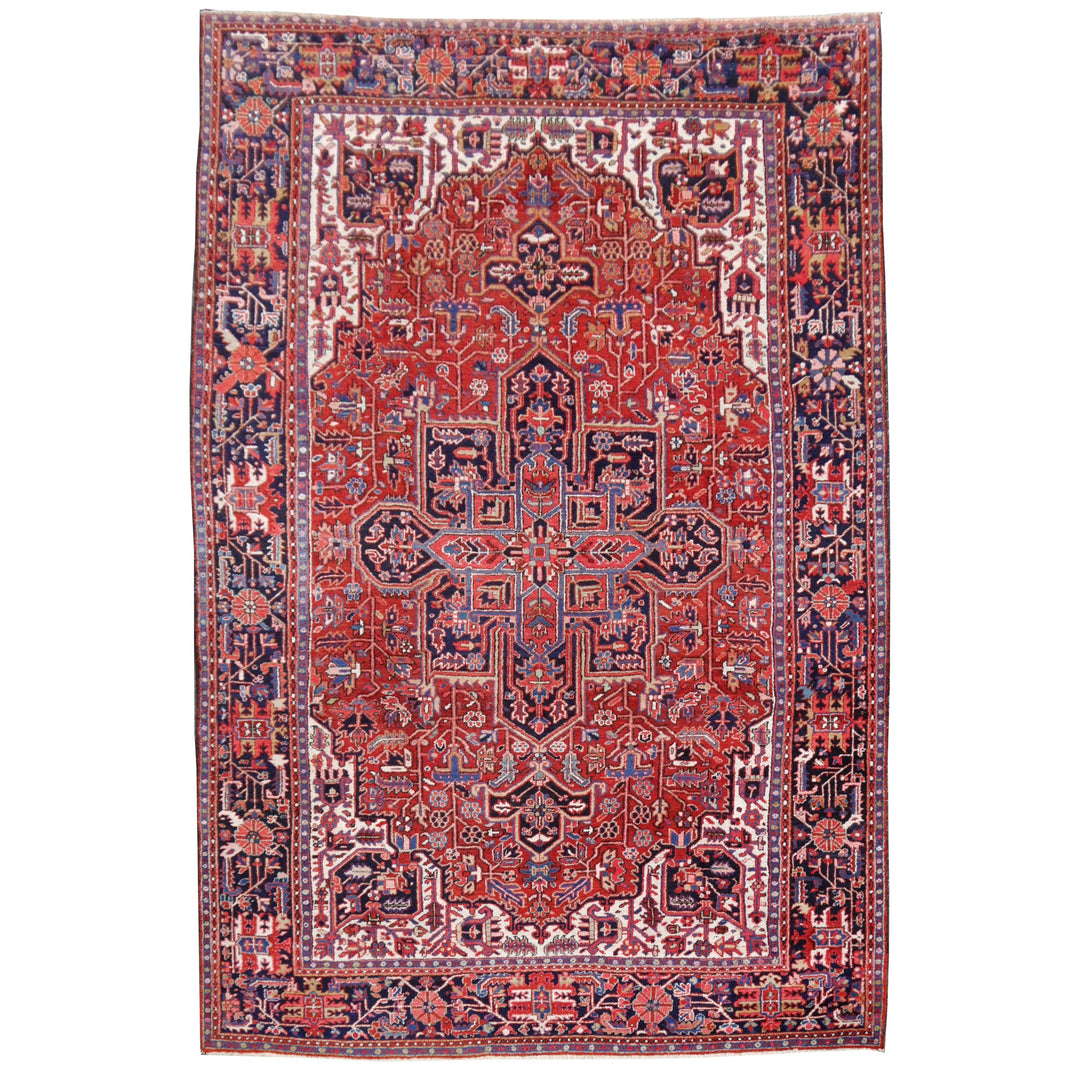 Semi-antique Heriz rug, view full, stock no. 16433