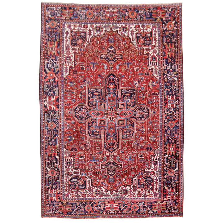 Semi-antique Heriz rug, view full, stock no. 16433