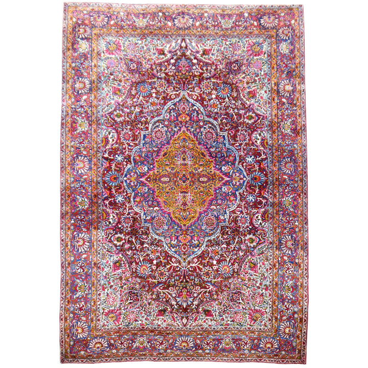 Palatial Antique Kirman Yazd palace rug 22.3 x 15.4 ft 680 x 470 cm hand-knotted
Rare and fine palace rug Kirman Yazd oversized carpet in large format and excellent condition. TOP piece. Djoharian Collection