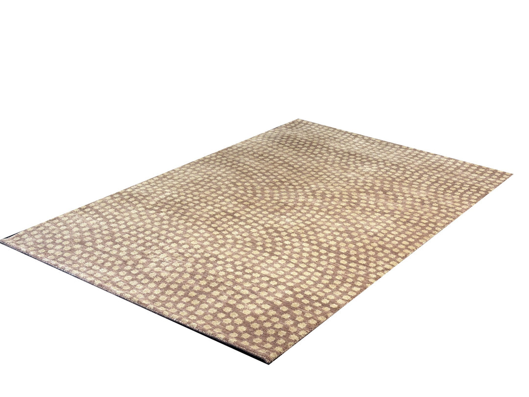 Samé Komon Silk Rug Japanese Sharkskin 4 × 6 ft (180 × 120 cm) Rosewood | 16573