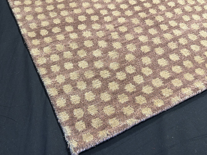 Samé Komon Silk Rug Japanese Sharkskin 4 × 6 ft (180 × 120 cm) Rosewood | 16573