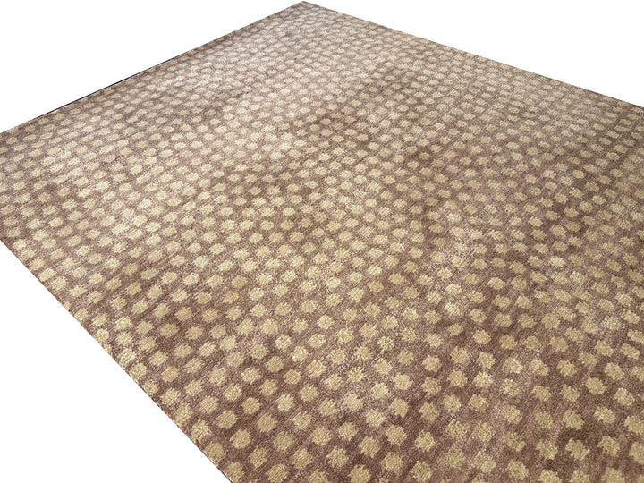 Samé Komon Silk Rug Japanese Sharkskin 4 × 6 ft (180 × 120 cm) Rosewood | 16573