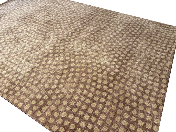 Samé Komon Silk Rug Japanese Sharkskin 4 × 6 ft (180 × 120 cm) Rosewood | 16573